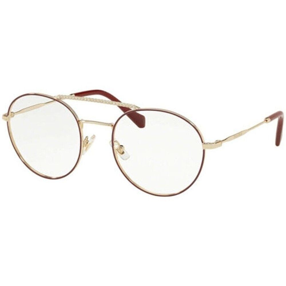 Miu Miu women Oval Demo Lens Eyeglasses MU51RV R1J101